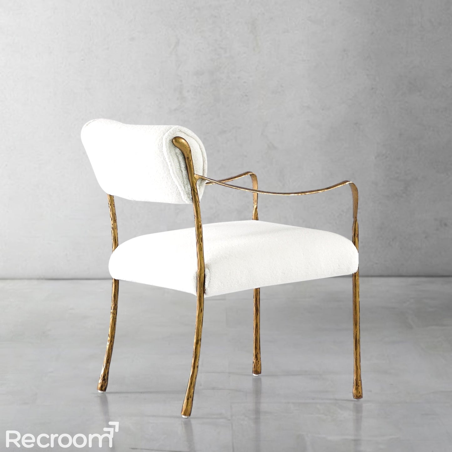 Thaddeo Retro Copper Iron Frame Dining Chair