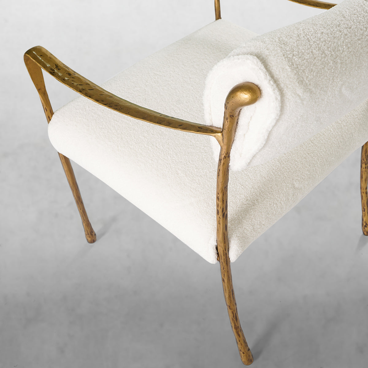 Thaddeo Retro Copper Iron Frame Dining Chair