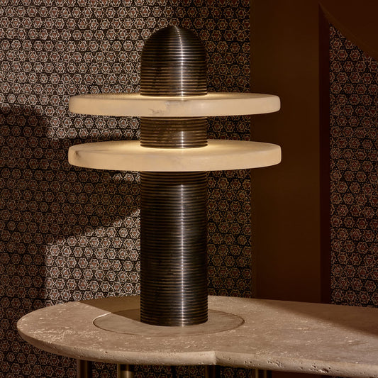 Alabaster Comet Alabaster Table Lamp