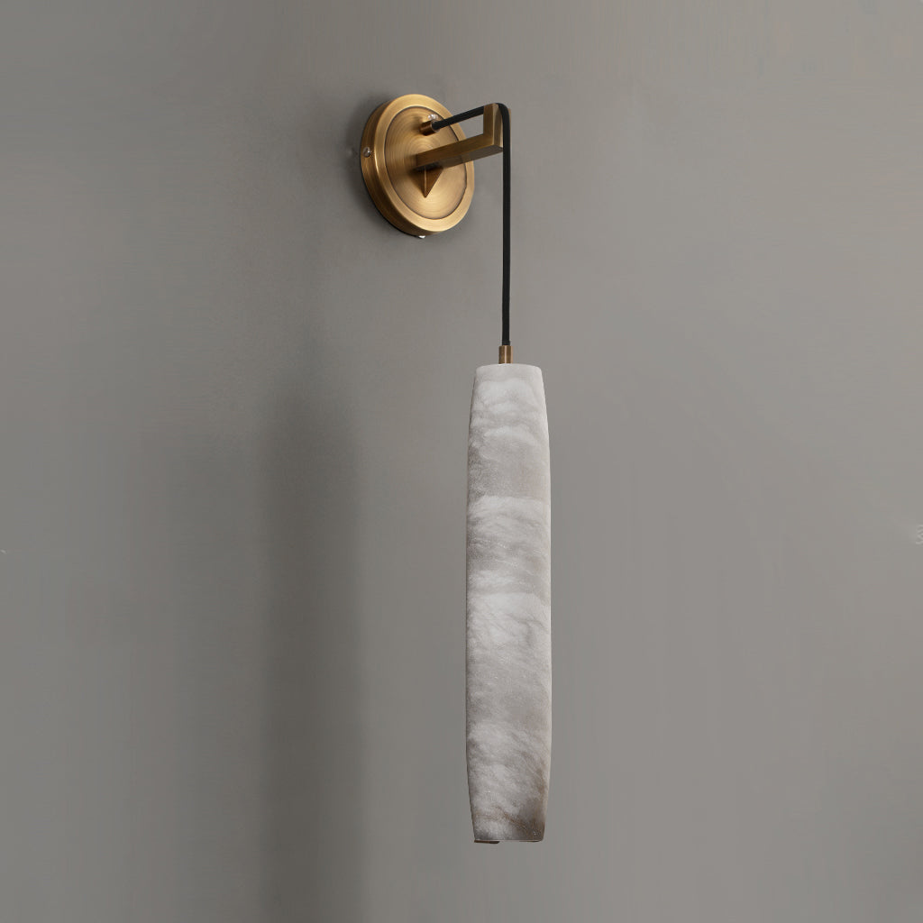 Alabaster Flute Alabaster Wall Lamp