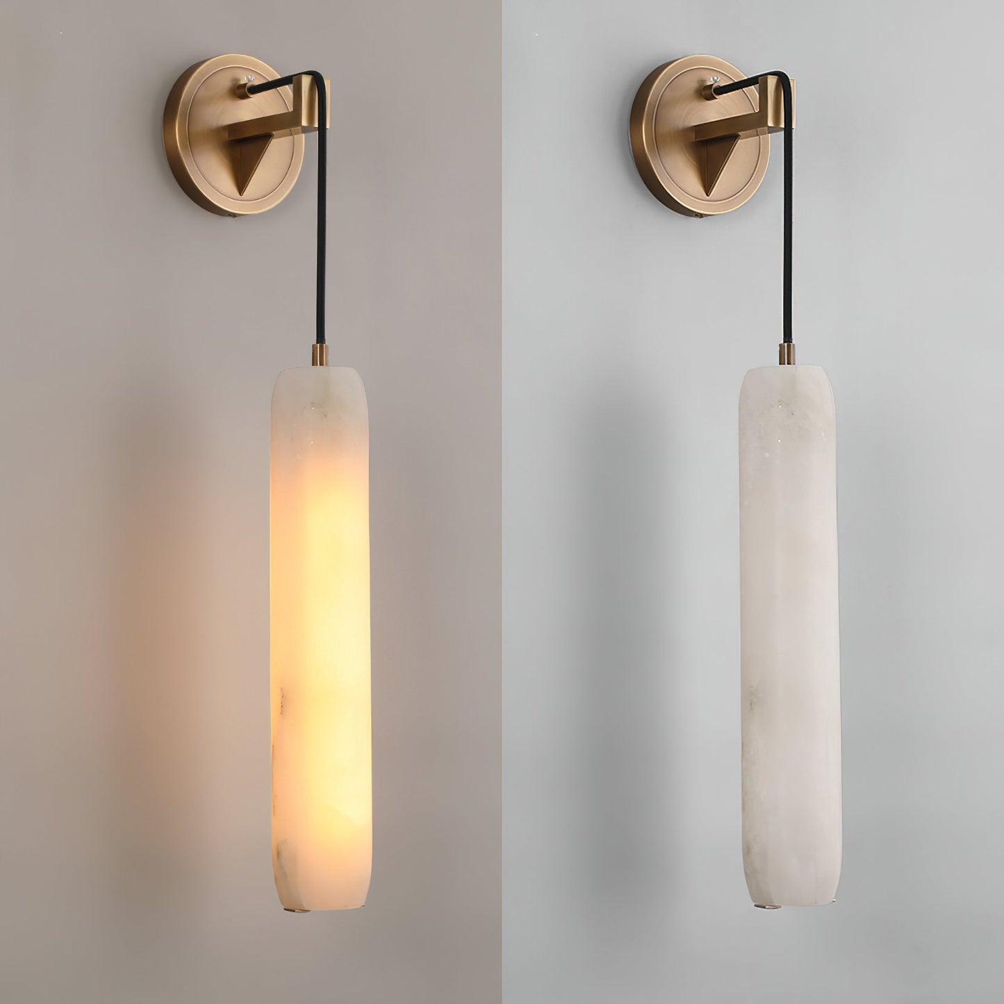 Alabaster Flute Alabaster Wall Lamp