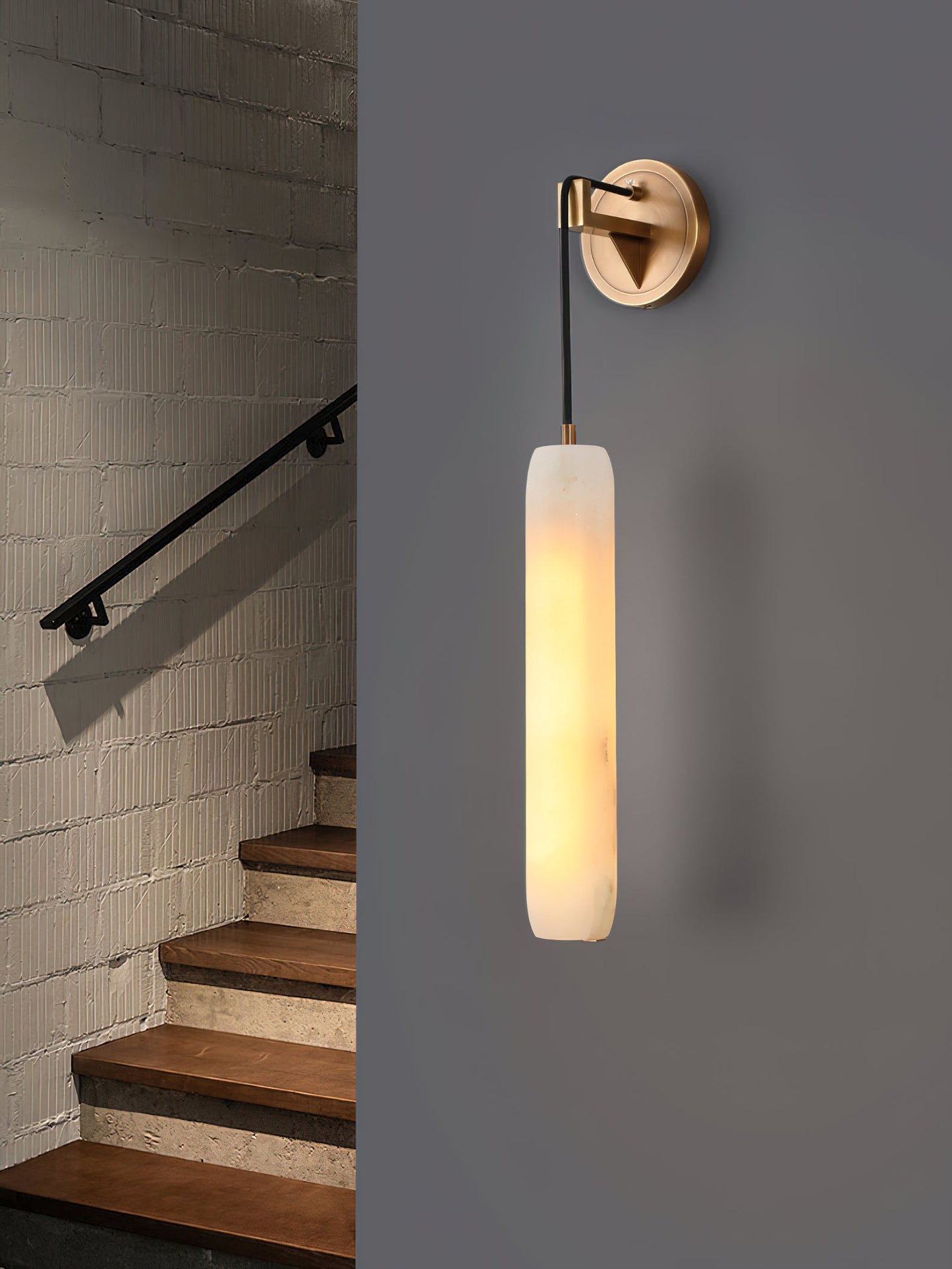 Alabaster Flute Alabaster Wall Lamp