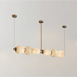 Alabaster Pebble Linear Chandelier