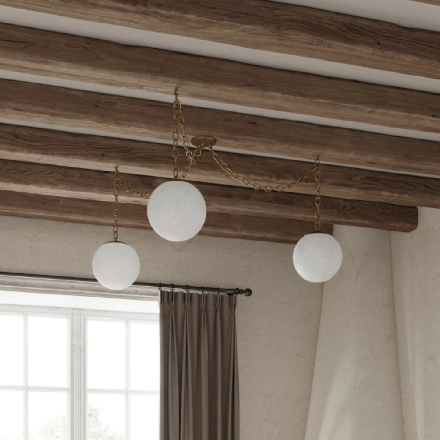 Alabaster Swag Pendant Lamp