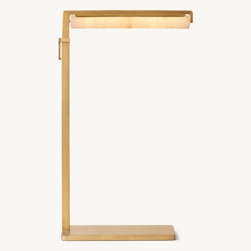 Audubon Alabaster Task Floor Lamp 51"H