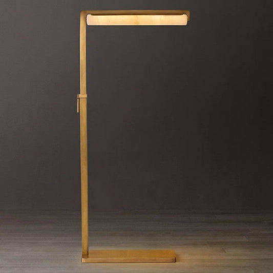 Audubon Alabaster Task Floor Lamp 51"H