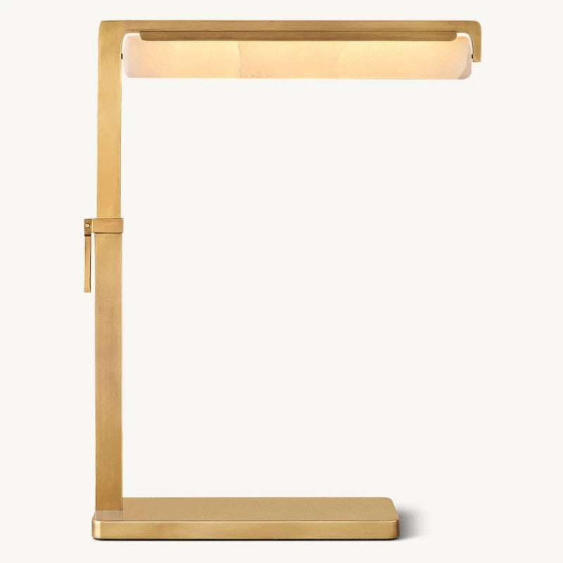 Audubon Alabaster Task Table Lamp 18"H