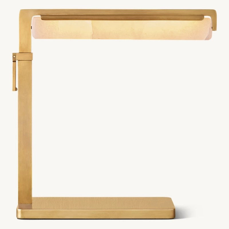 Audubon Alabaster Task Table Lamp 18"H