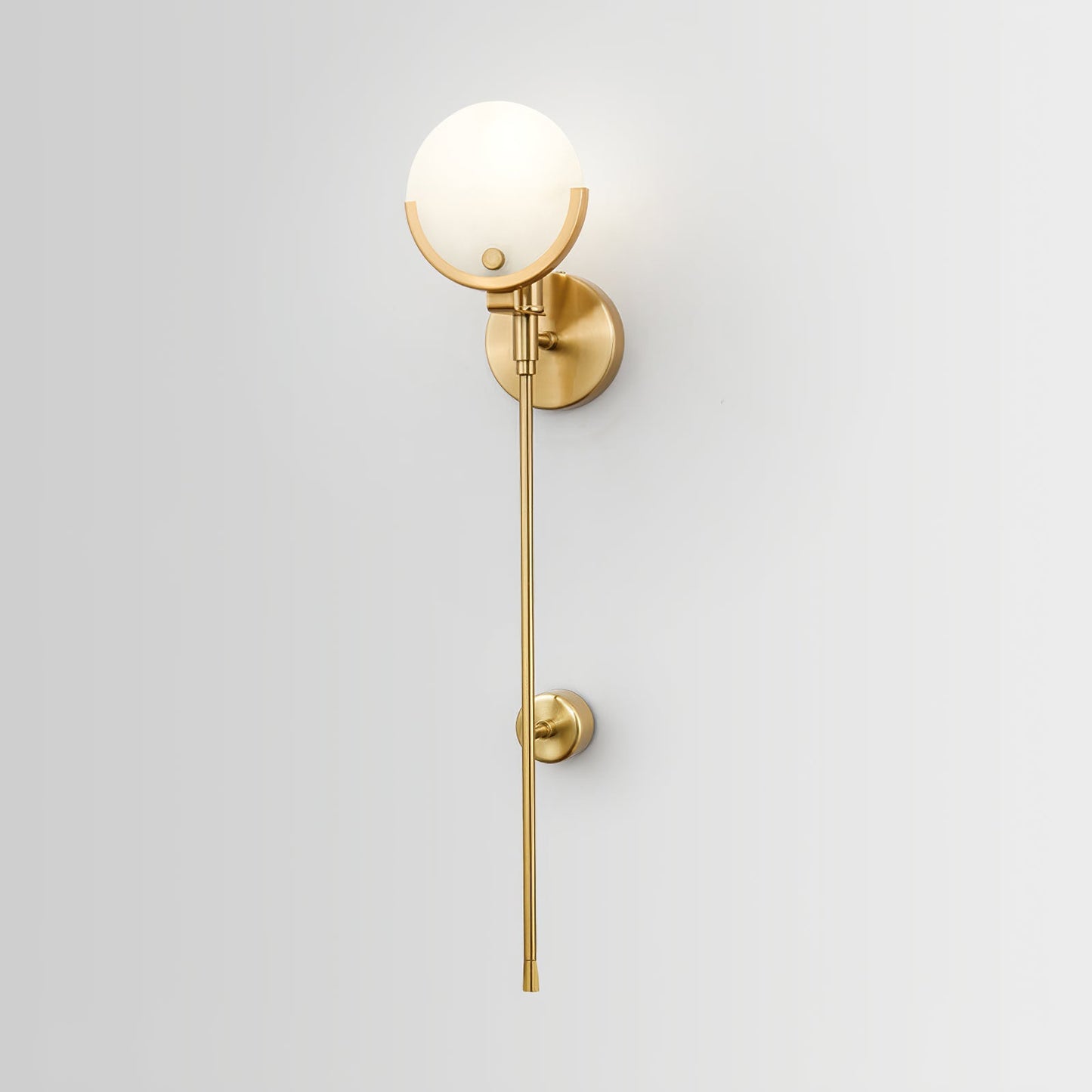 Ava Brass Alabaster Sconce