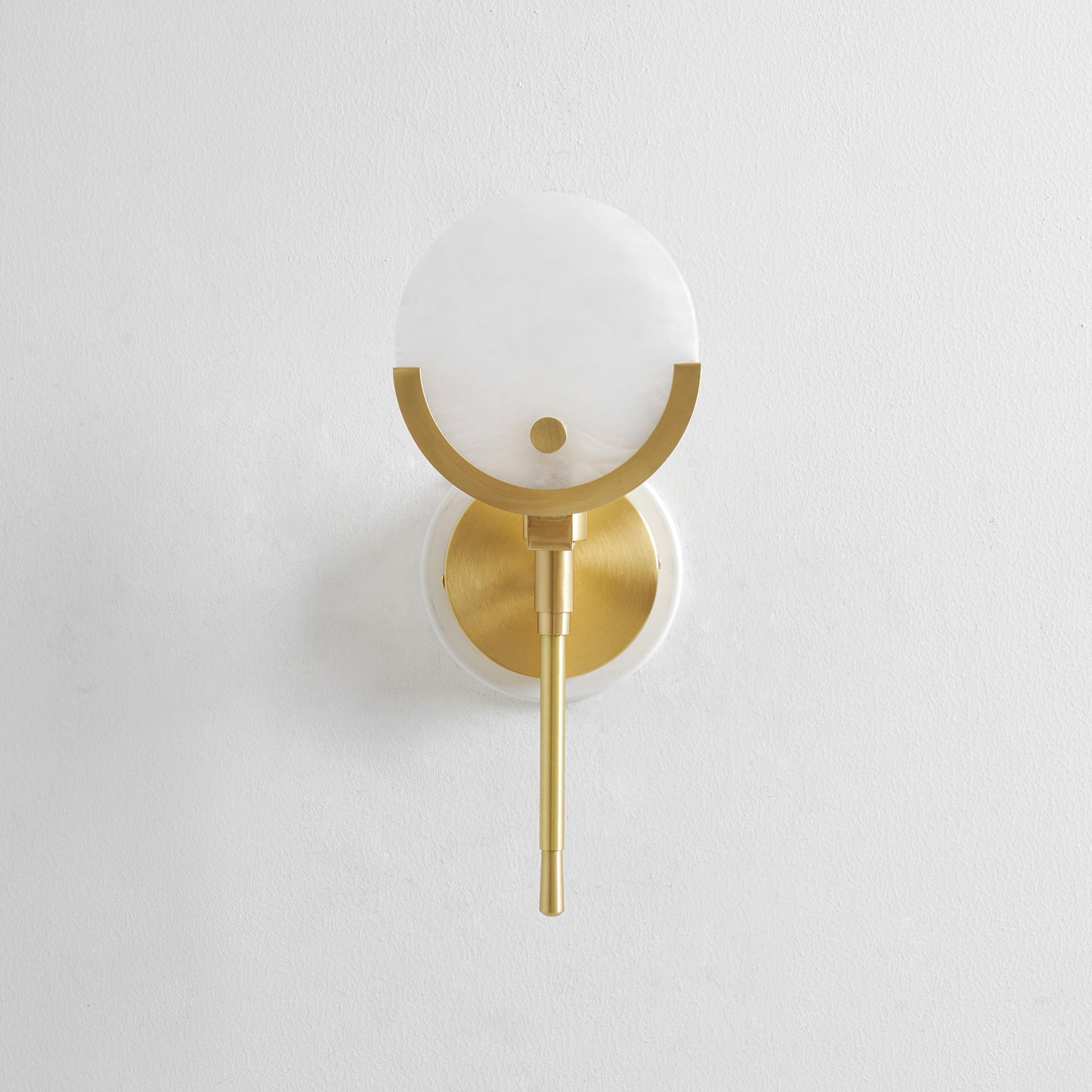 Ava Brass Alabaster Sconce