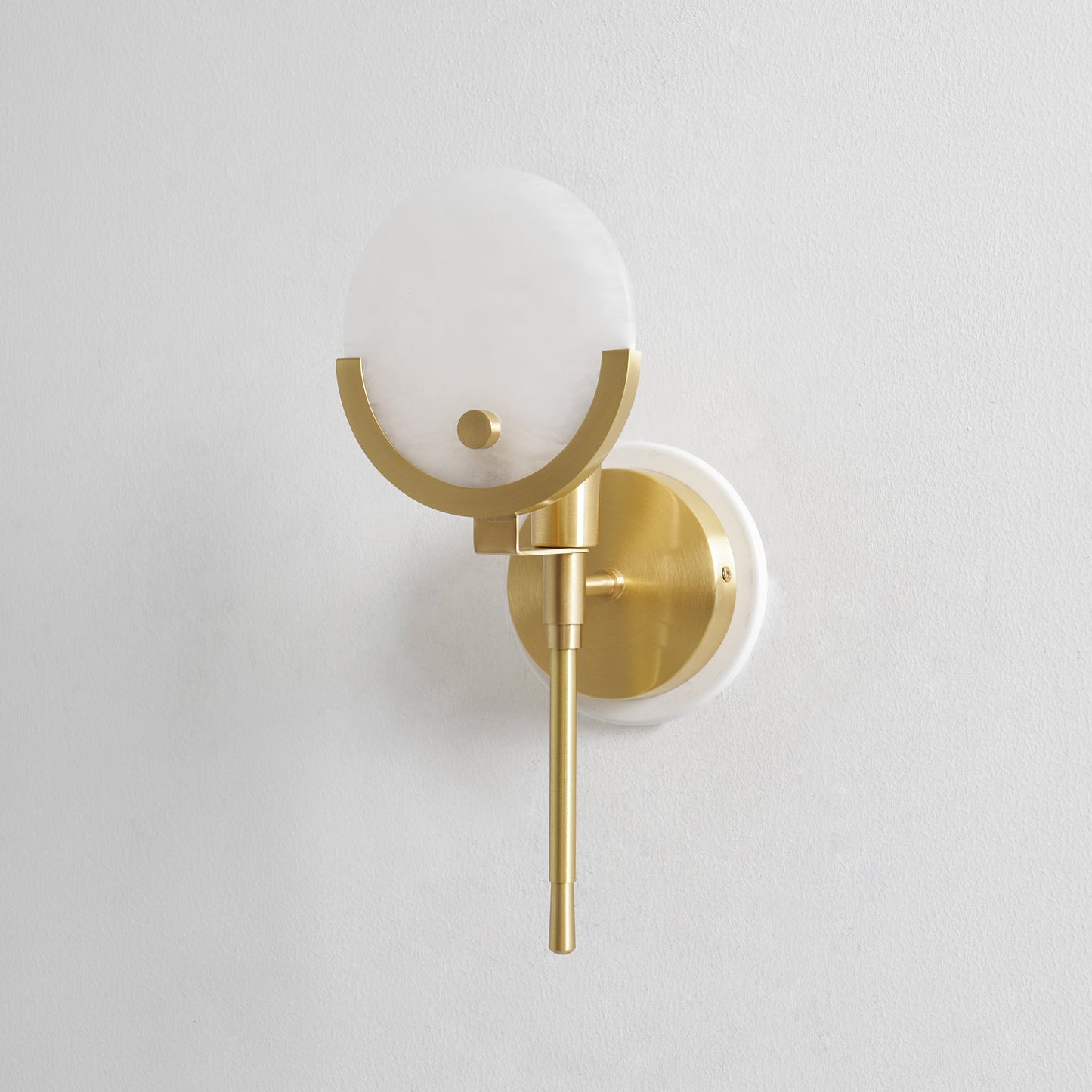 Ava Brass Alabaster Sconce