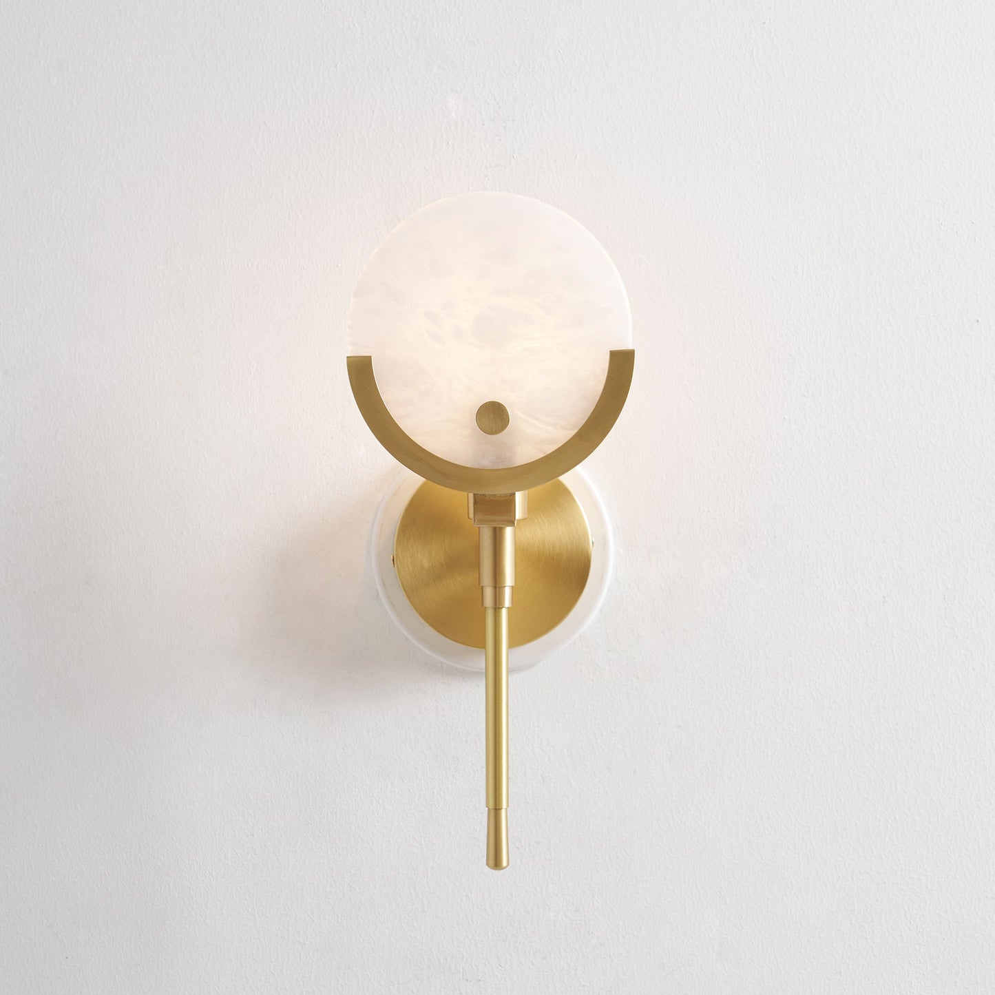Ava Brass Alabaster Sconce