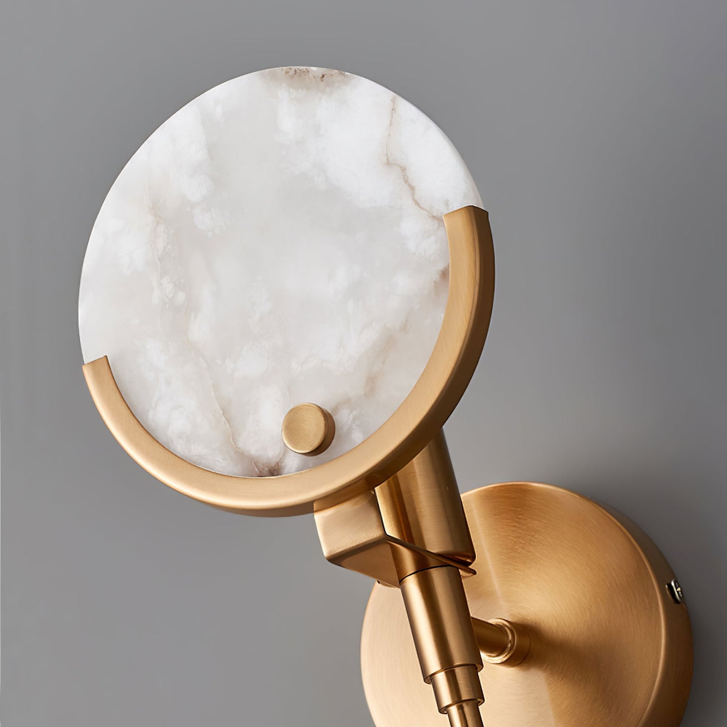 Ava Brass Alabaster Sconce