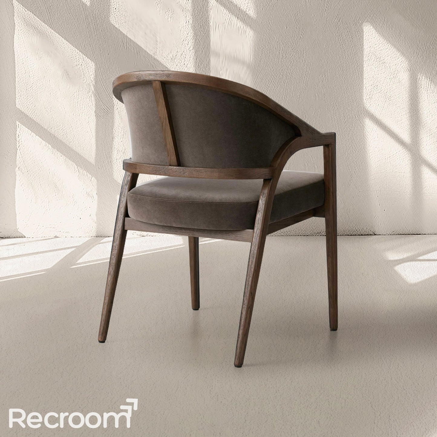 Artmee Upholstered Back Dining Arm Chair