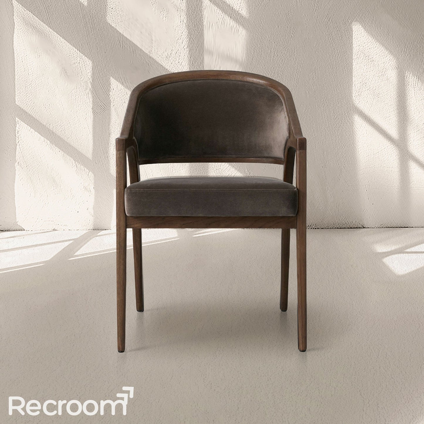 Artmee Upholstered Back Dining Arm Chair