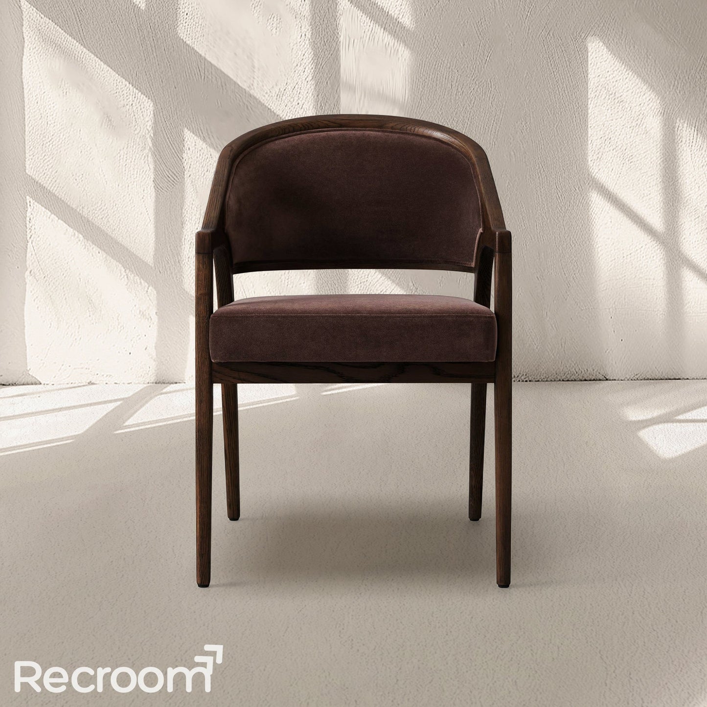 Artmee Upholstered Back Dining Arm Chair