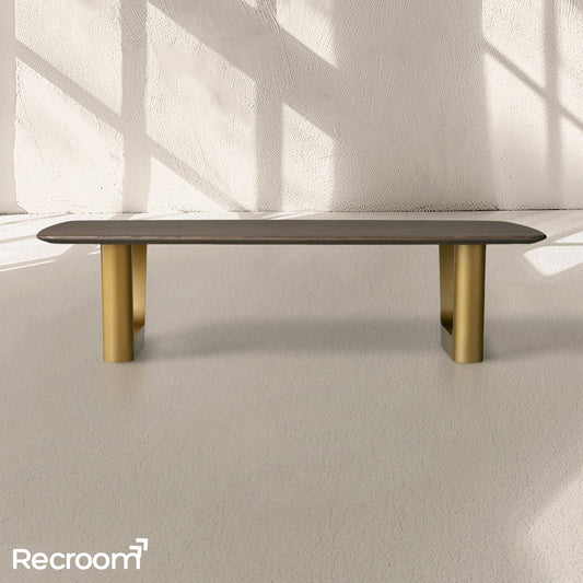 San Germani 72" Wood Coffee Table with Rennes Base