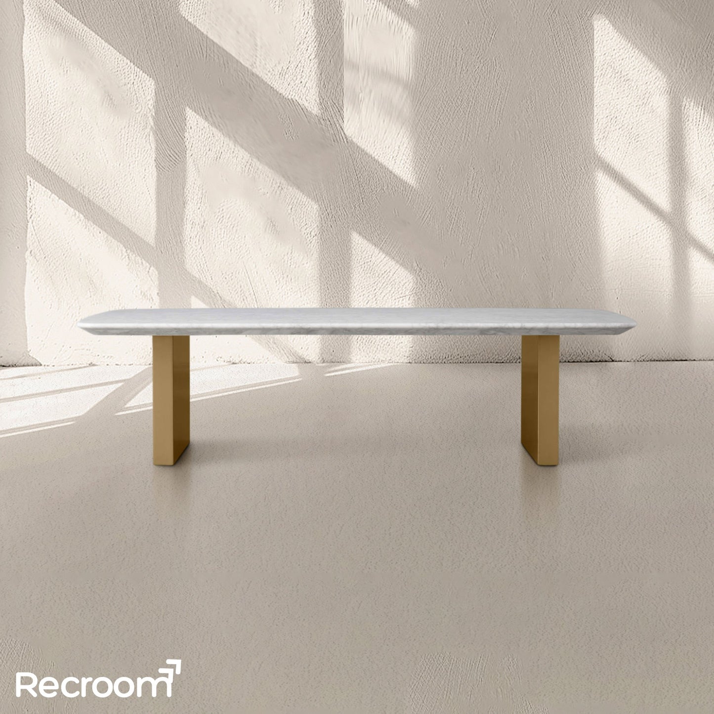 San Germani Stone Coffee Table with Clement Base