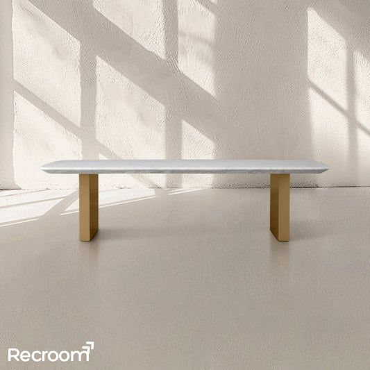 San Germani Stone Coffee Table with Clement Base