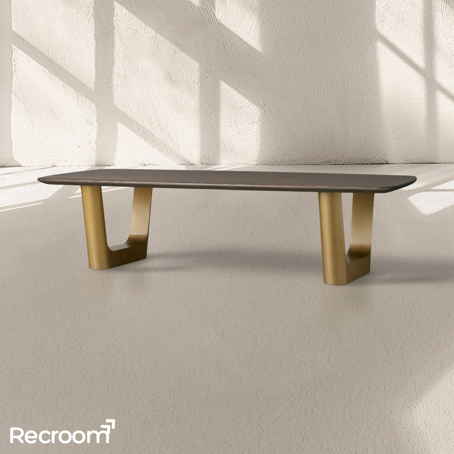 San Germani 72" Wood Coffee Table with Rennes Base