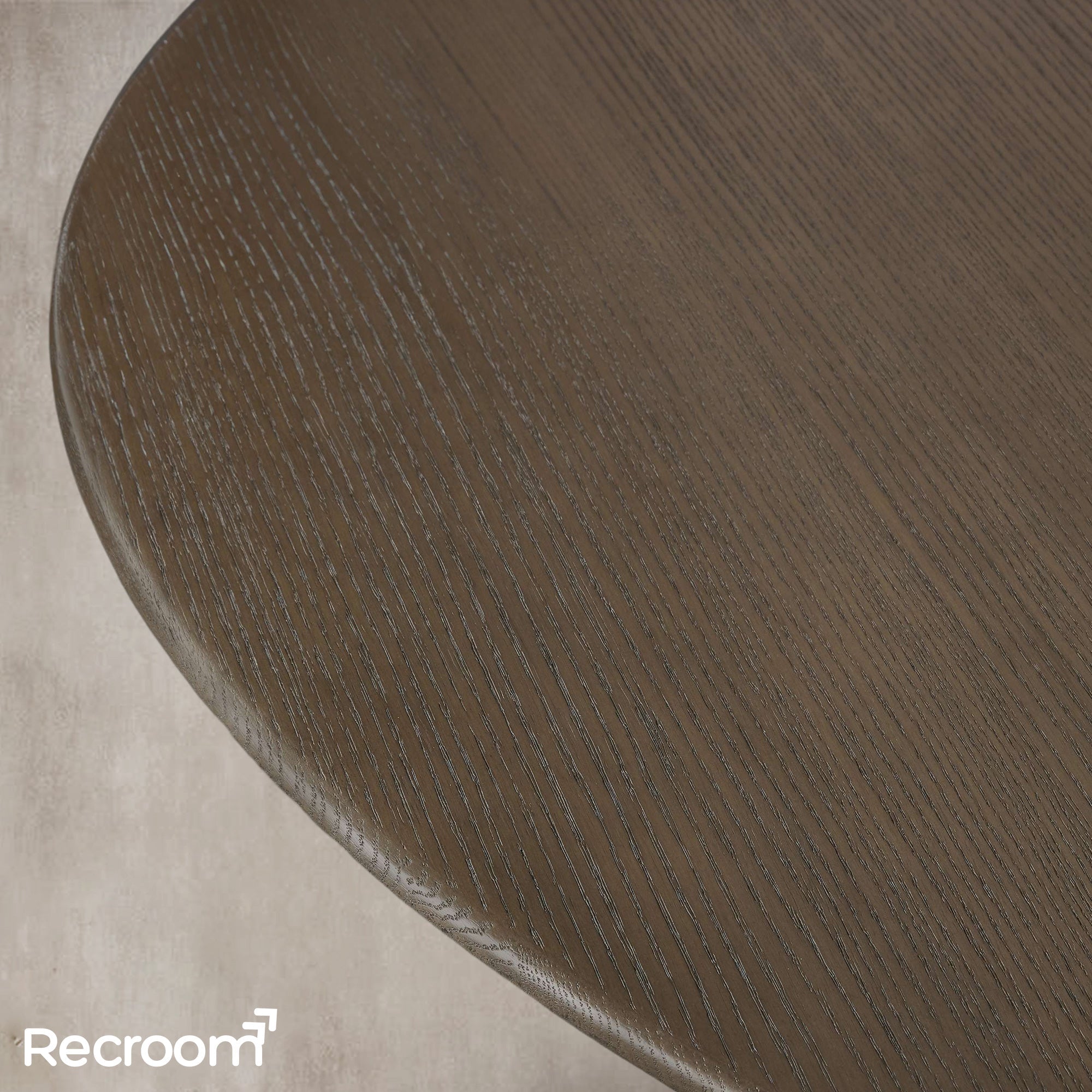 San Germani Round Wood Dining Table with Launette Base