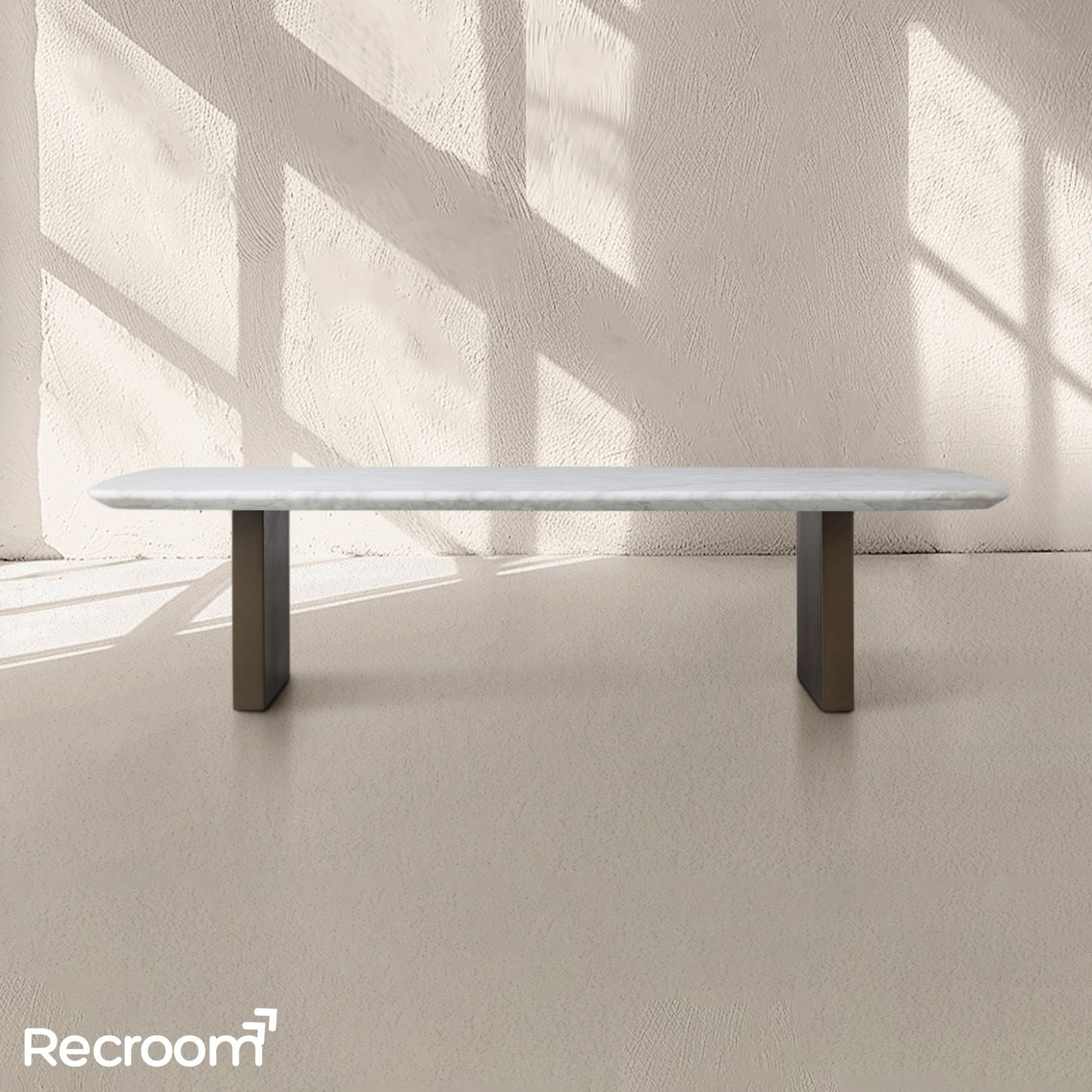 San Germani Stone Coffee Table with Clement Base