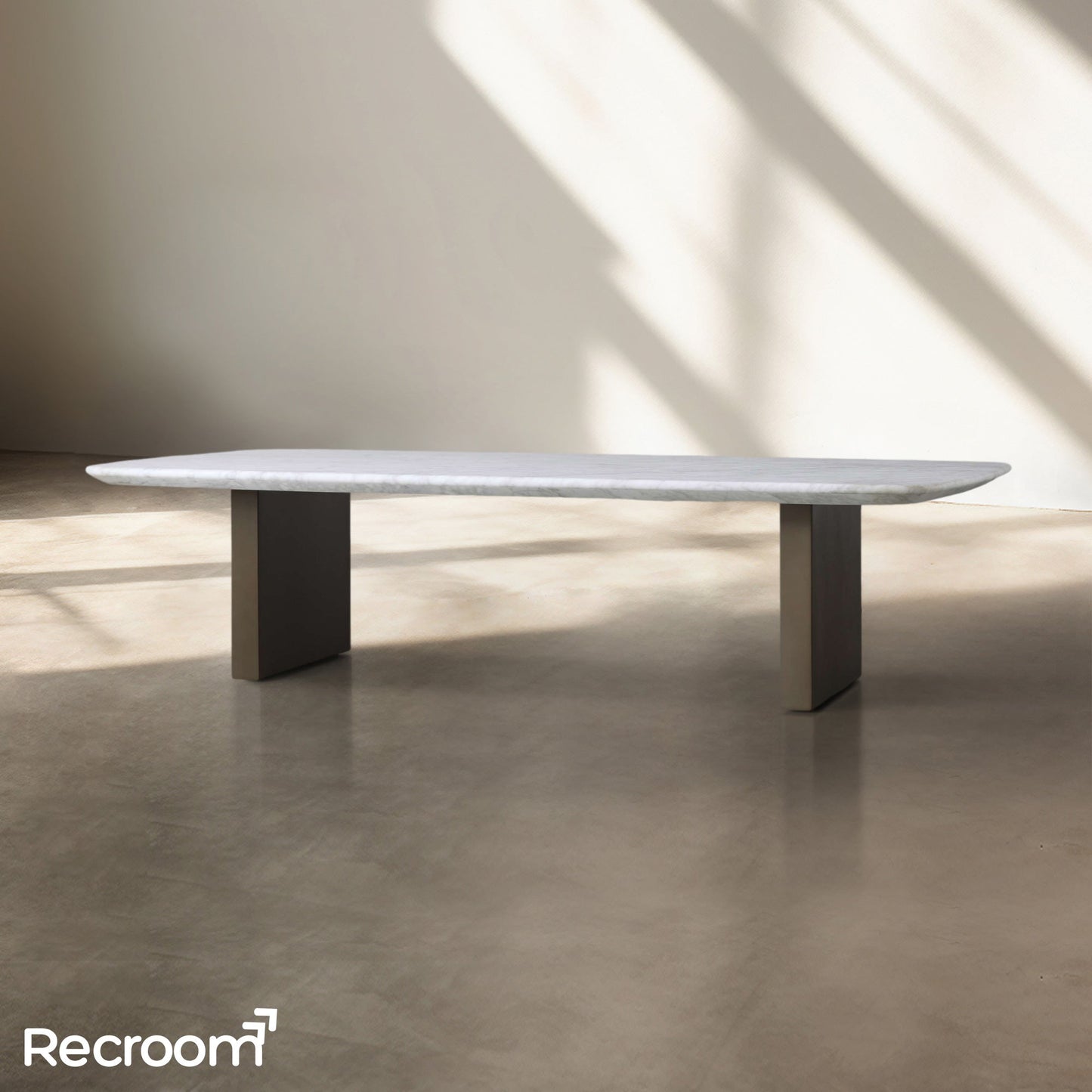 San Germani Stone Coffee Table with Clement Base