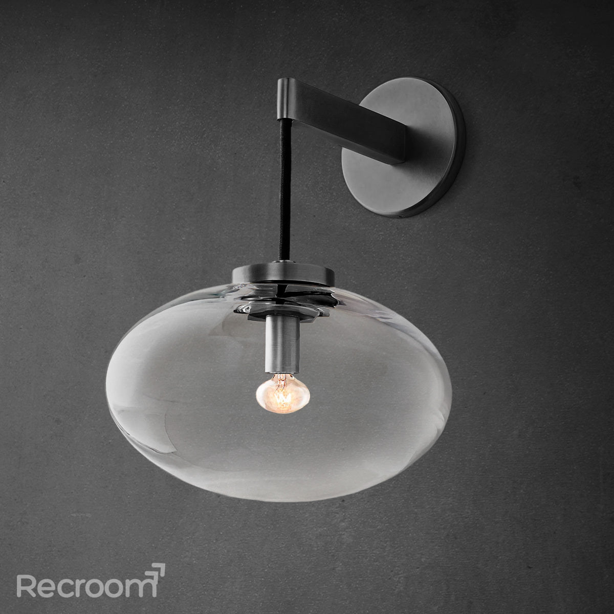 Cabretten Clear Glass Sconce 11"