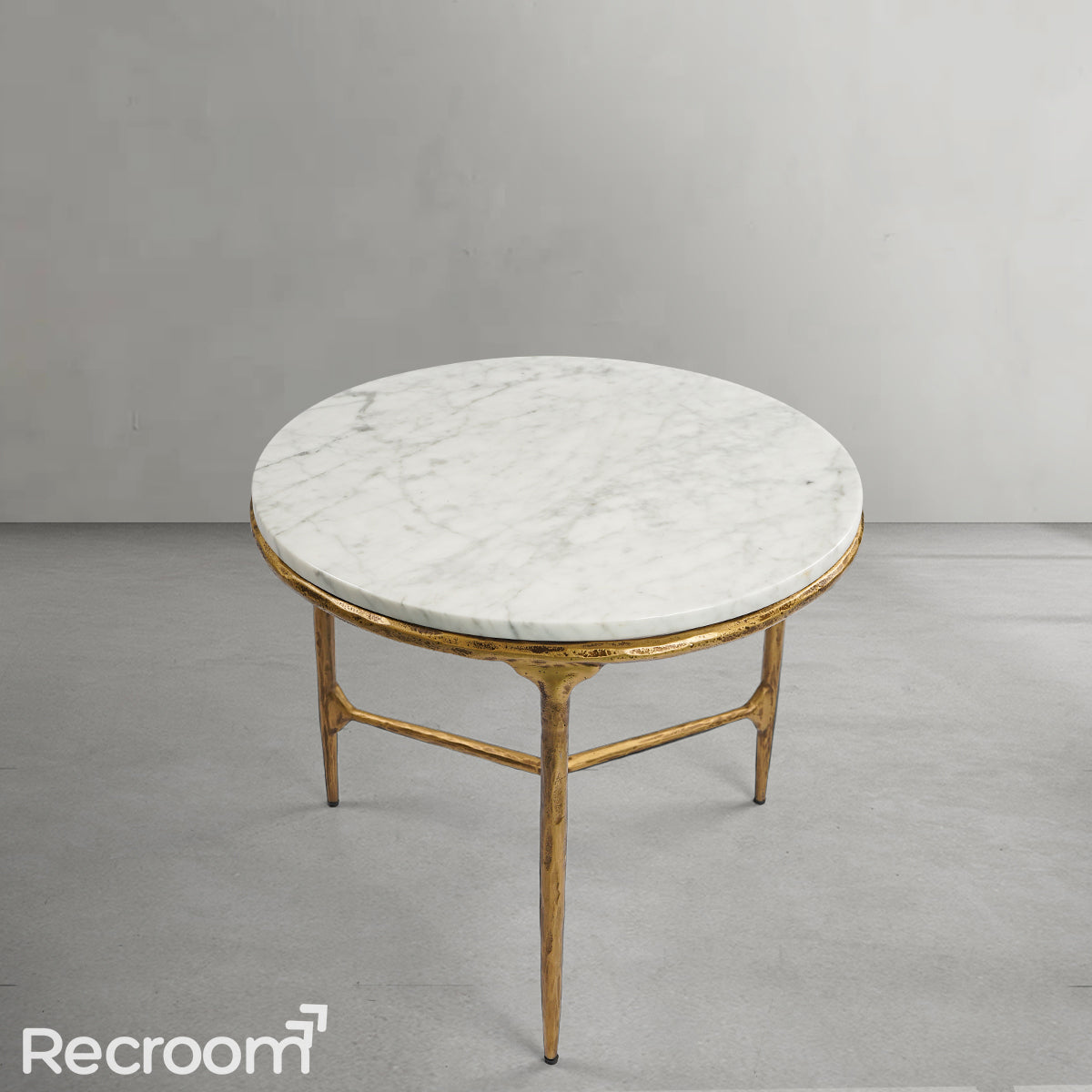 Thaddeo Marble Round Side Table 3 Leg