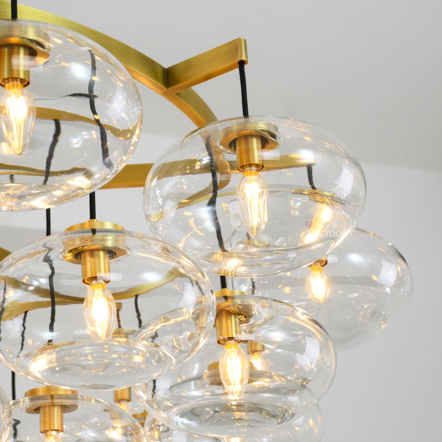 Cabretten Clear Glass Round Chandelier 60"