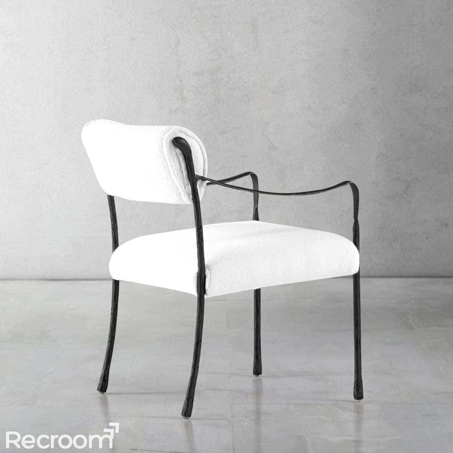 Thaddeo Retro Copper Iron Frame Dining Chair