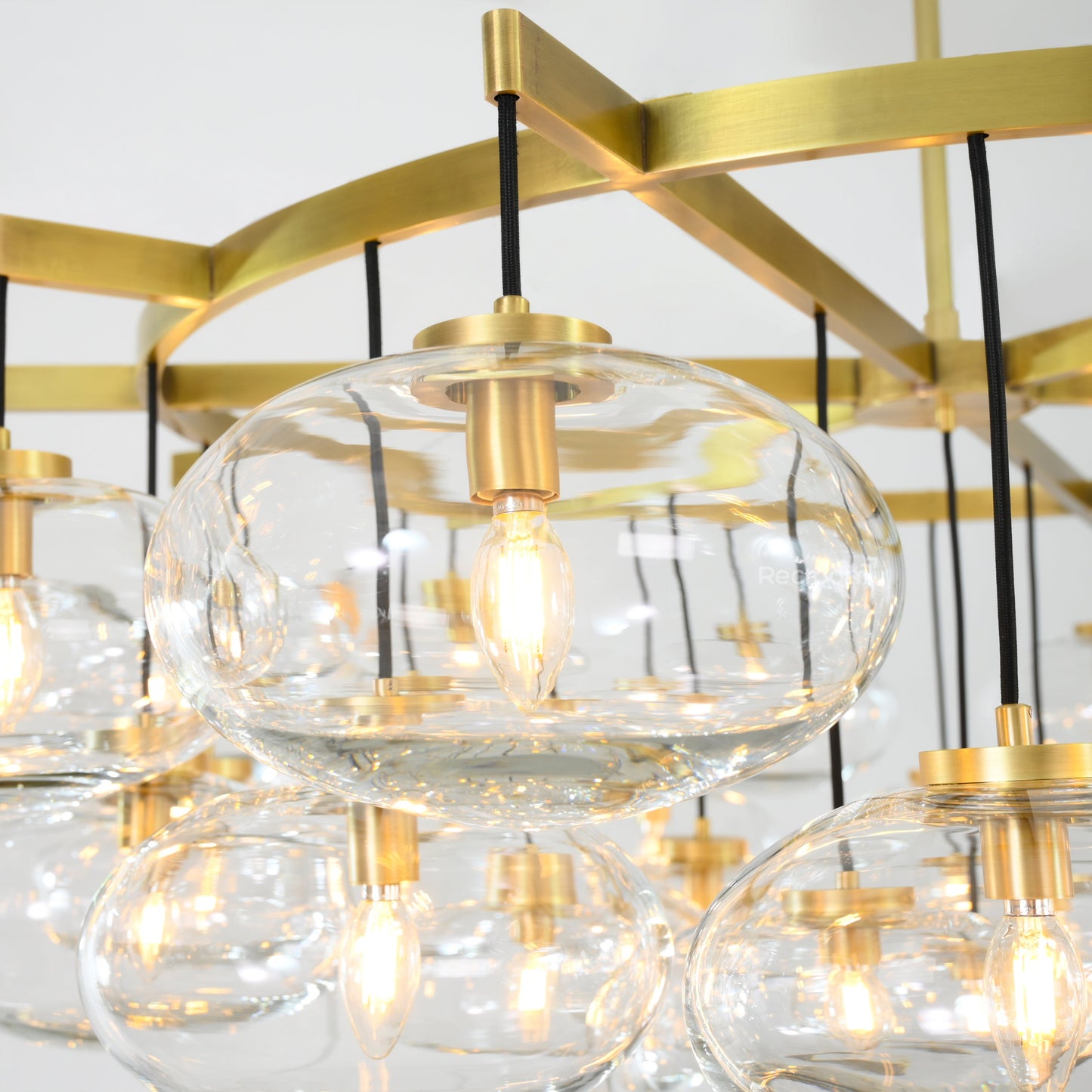 Cabretten Clear Glass Round Chandelier 60"