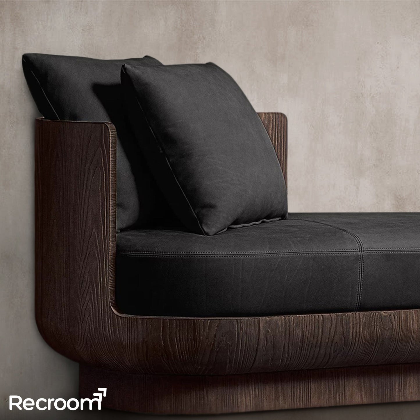 Cira Leather Left-Arm Daybed