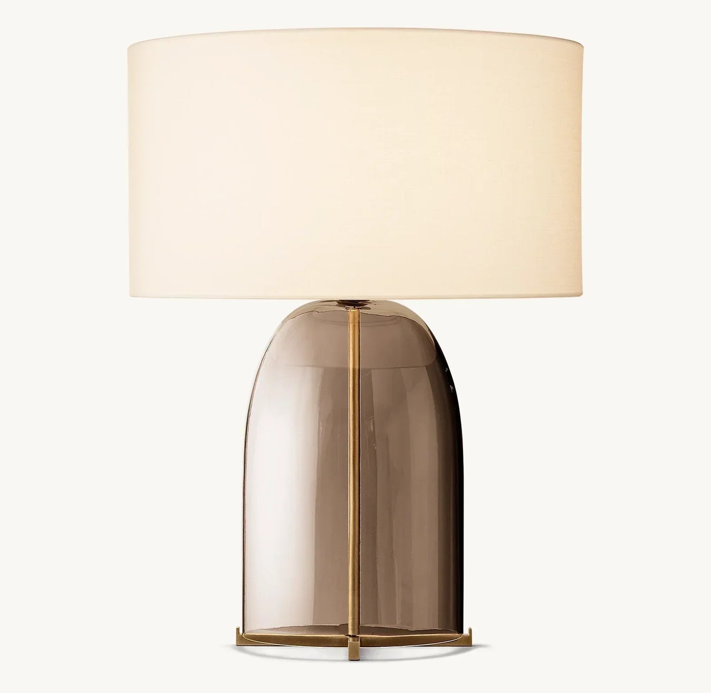 Bloomy Amber Glass Table Lamp