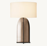 Bloomy Amber Glass Table Lamp