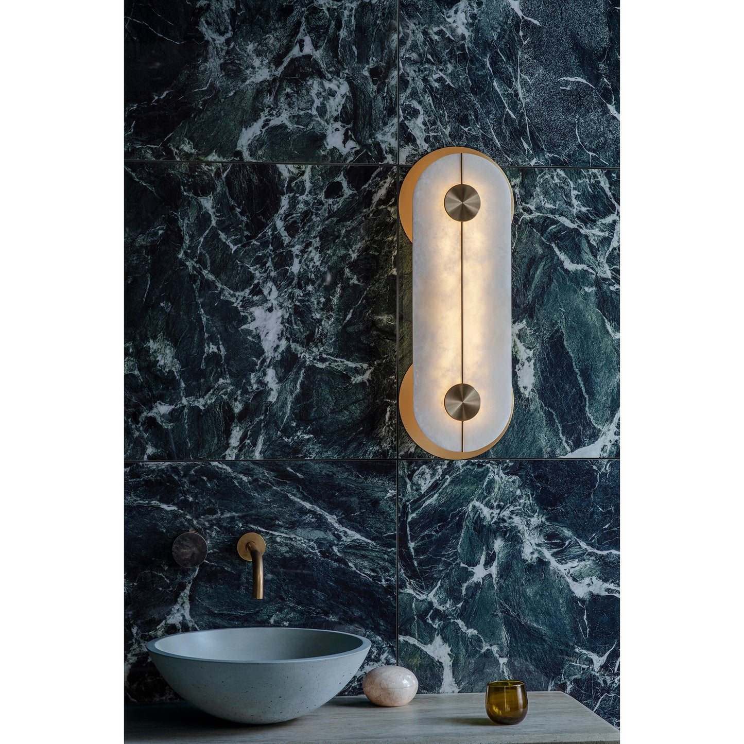 Brace Alabaster Wall Lamp