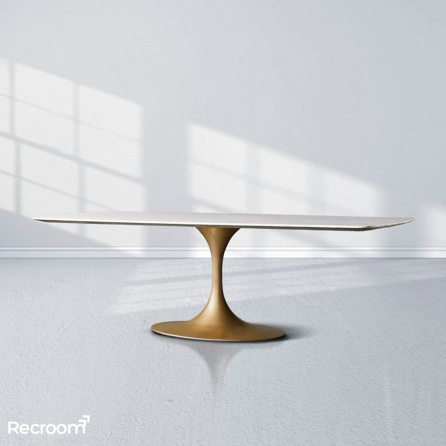 San Germani Stone Dining Table with Launette Base