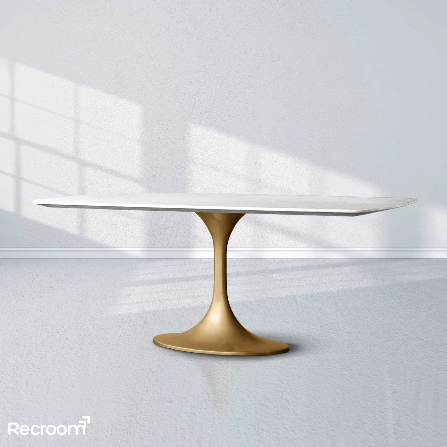 San Germani Stone Dining Table with Launette Base