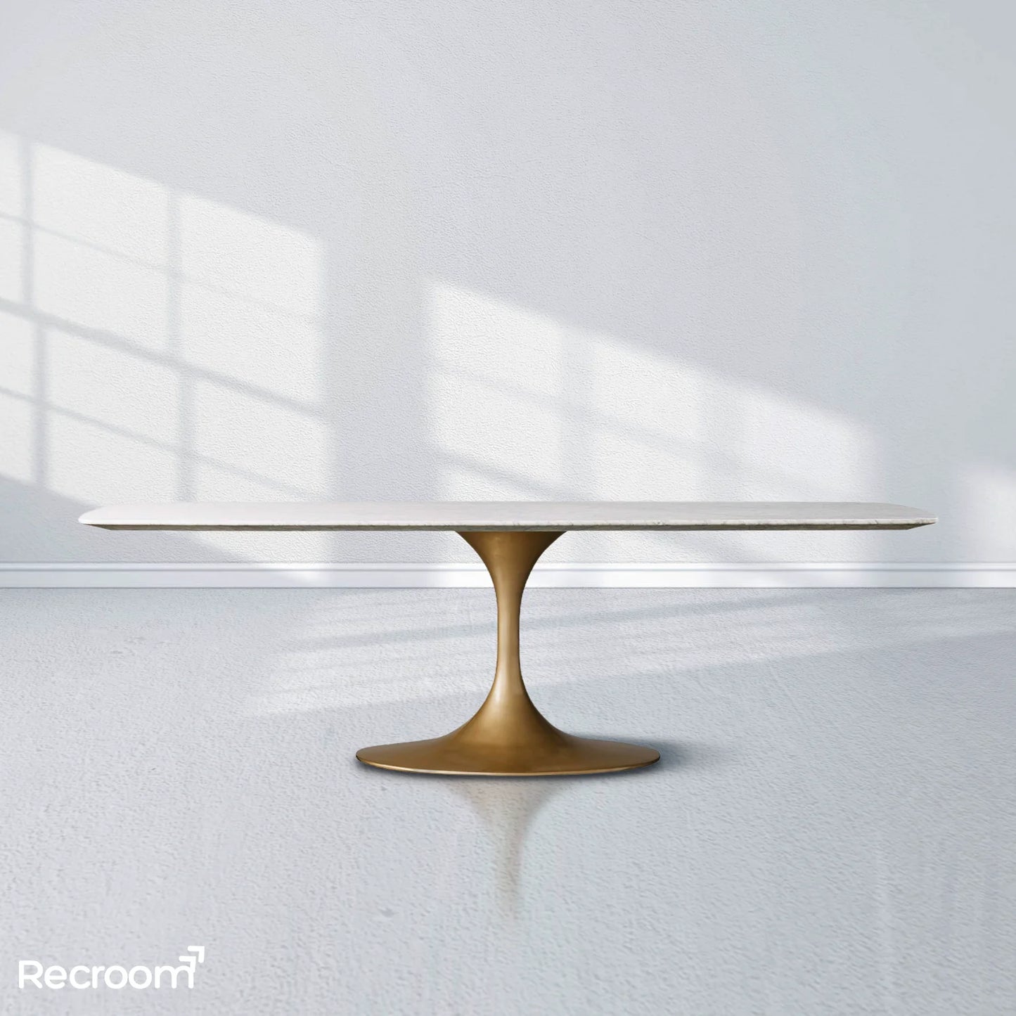 San Germani Stone Dining Table with Launette Base