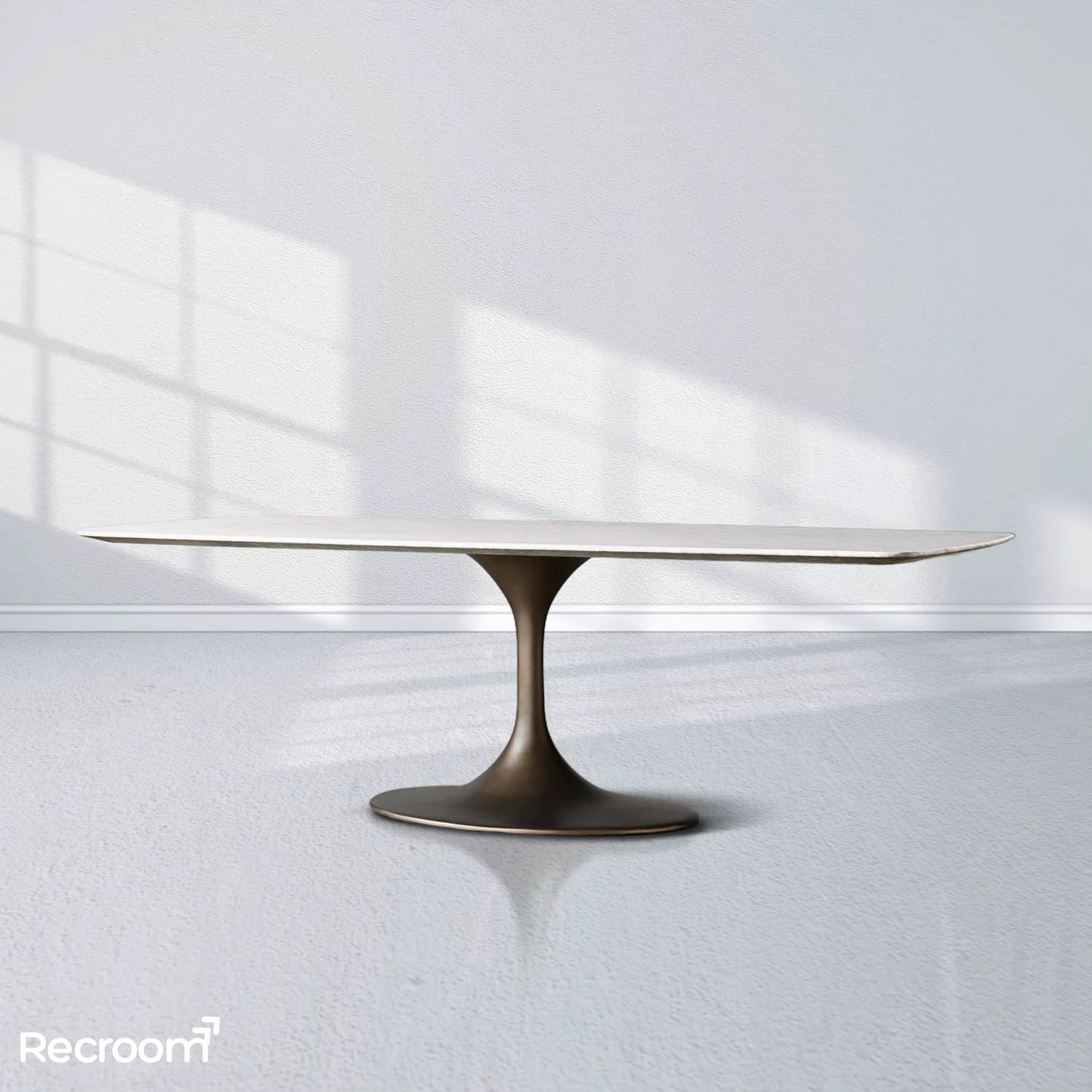 San Germani Stone Dining Table with Launette Base