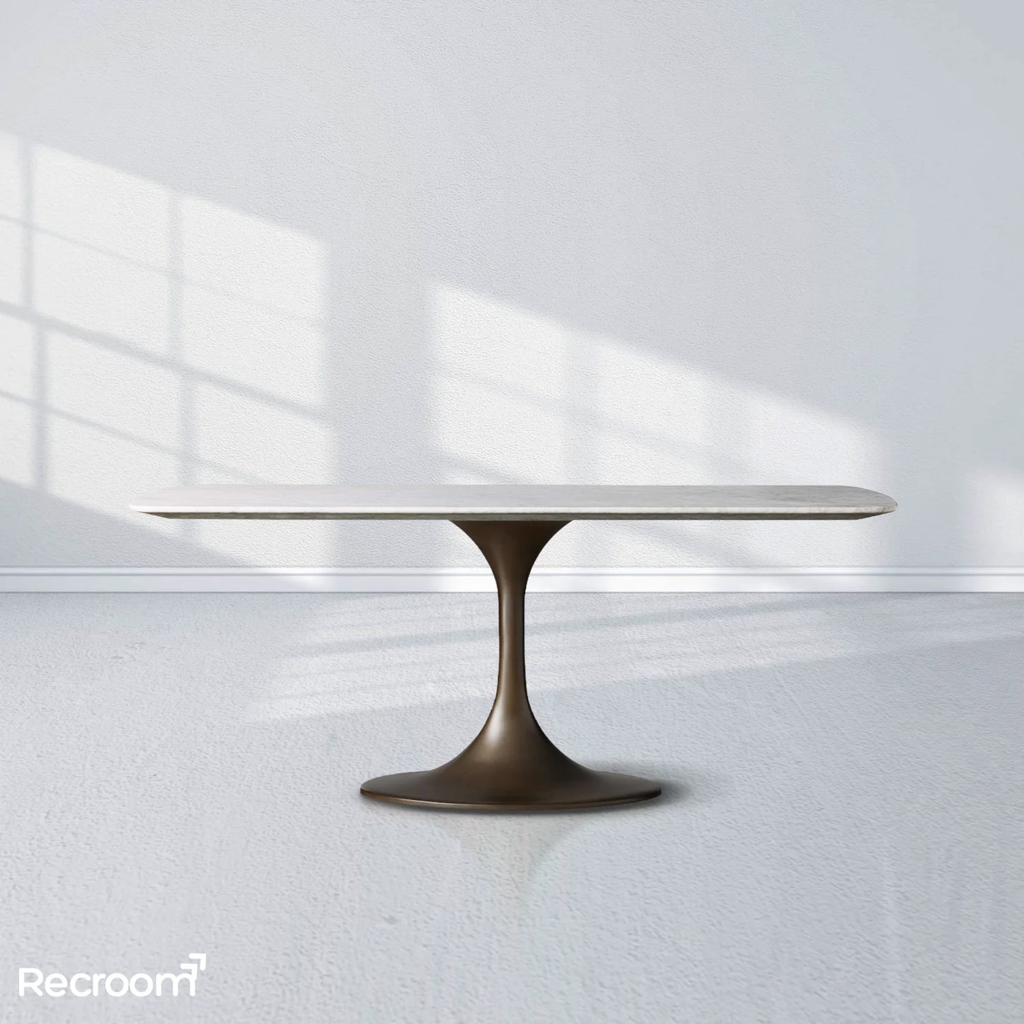 San Germani Stone Dining Table with Launette Base