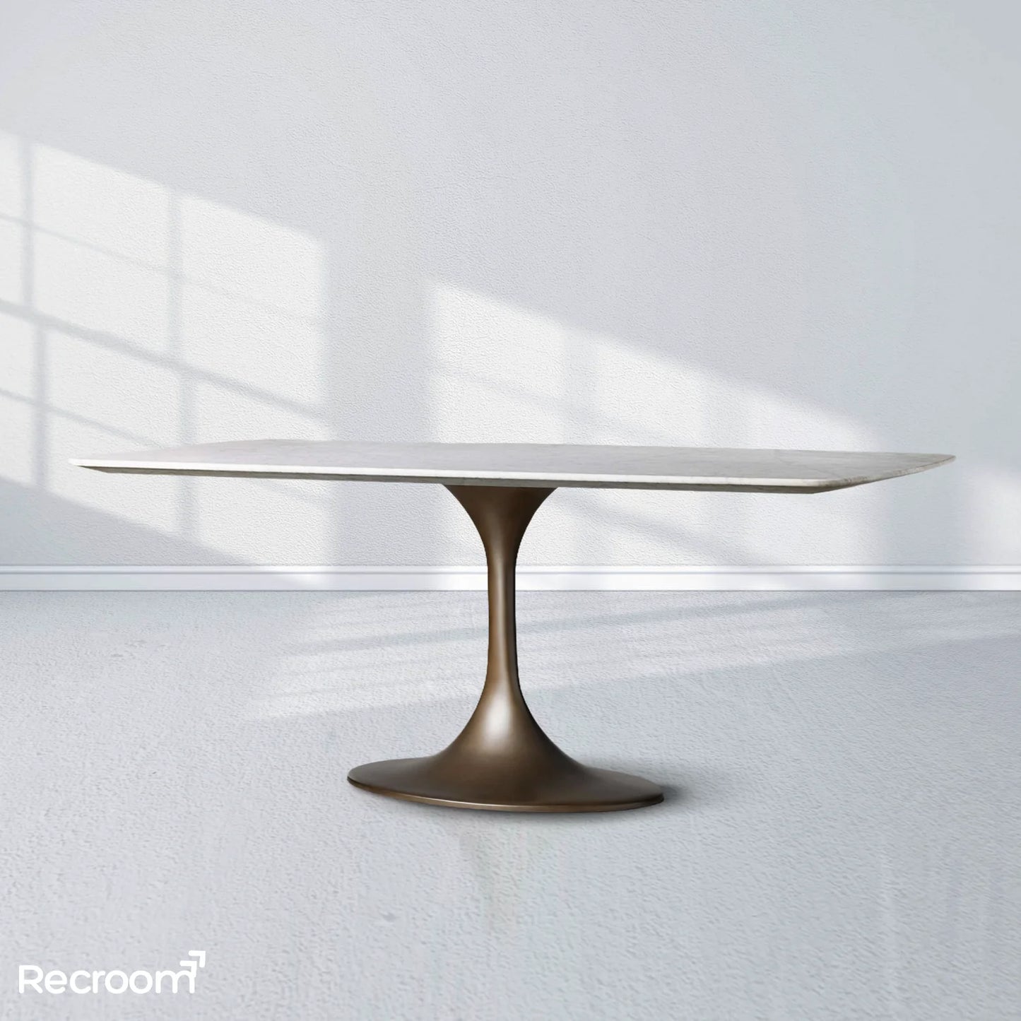 San Germani Stone Dining Table with Launette Base