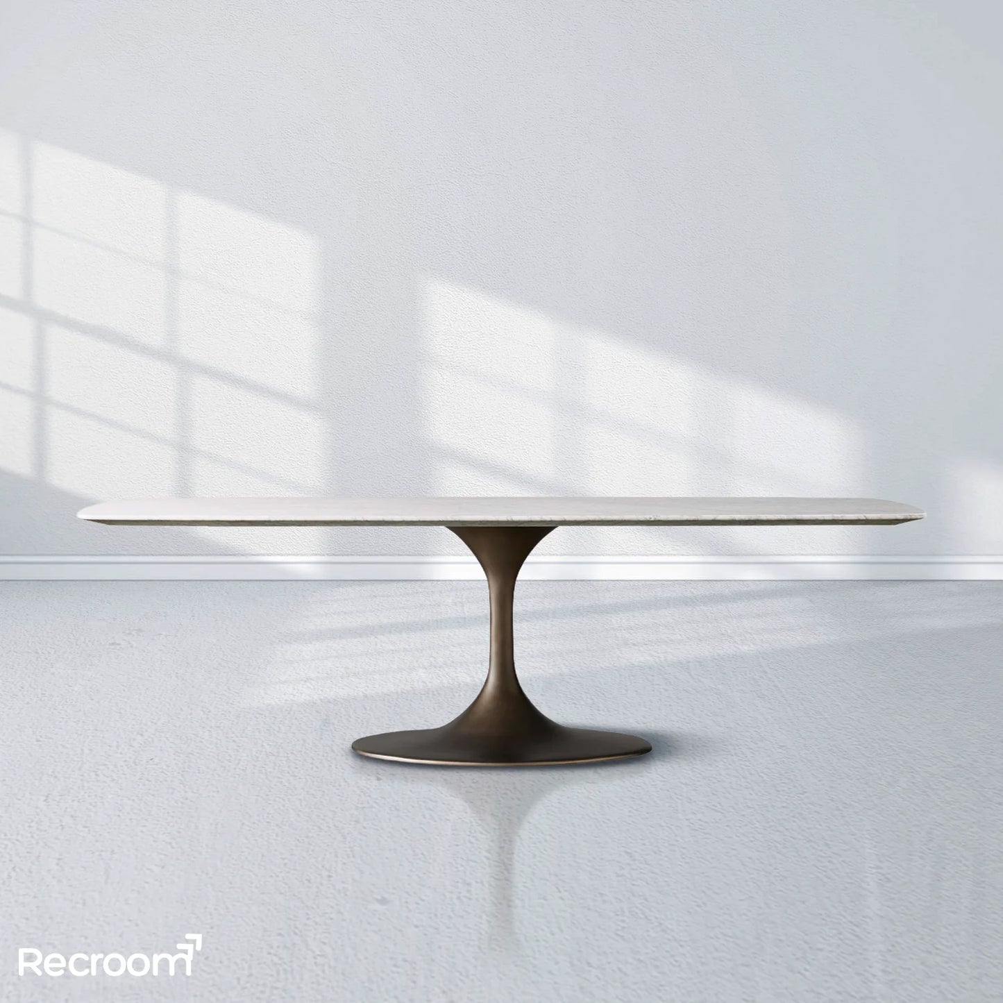 San Germani Stone Dining Table with Launette Base