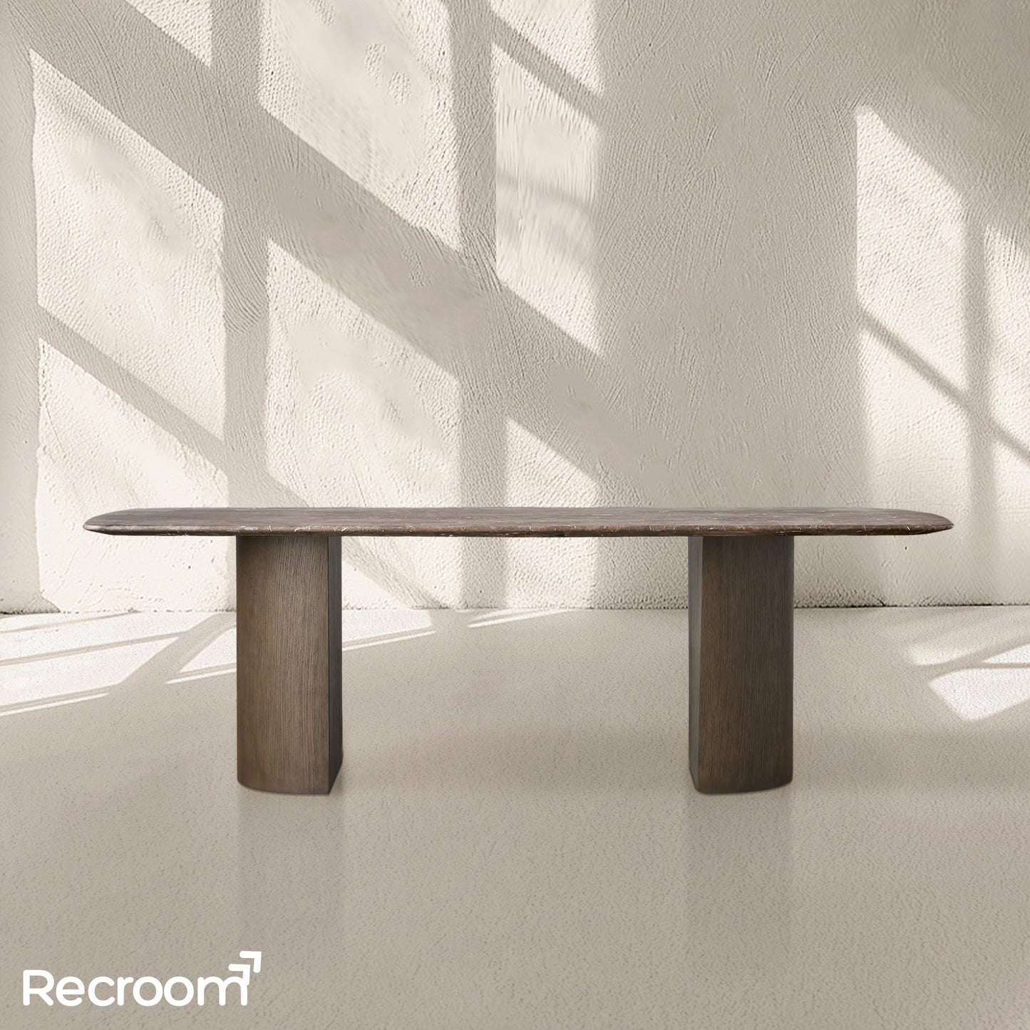 San Germani Stone Dining Table with Dauphine Base