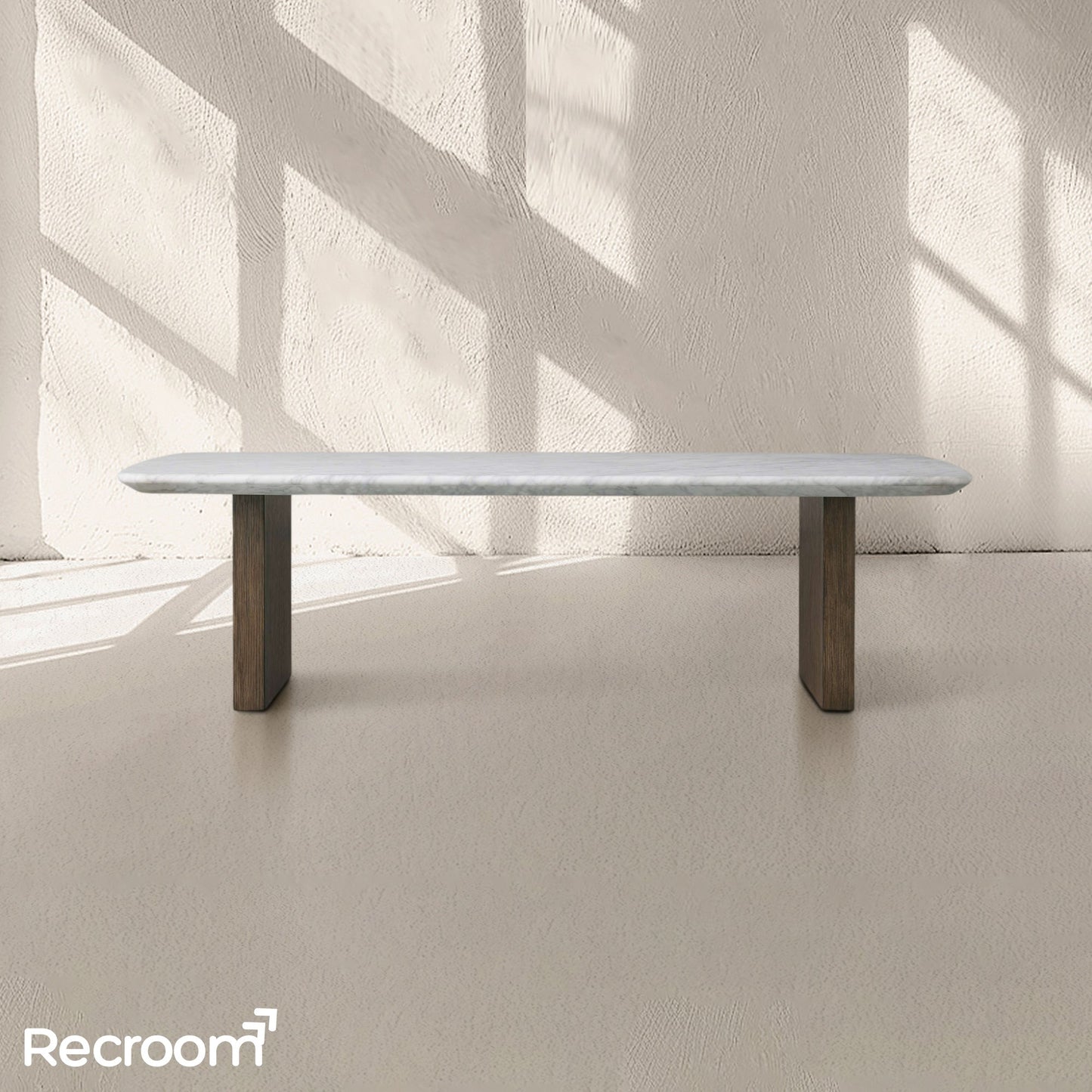 San Germani Stone Coffee Table with Clement Base