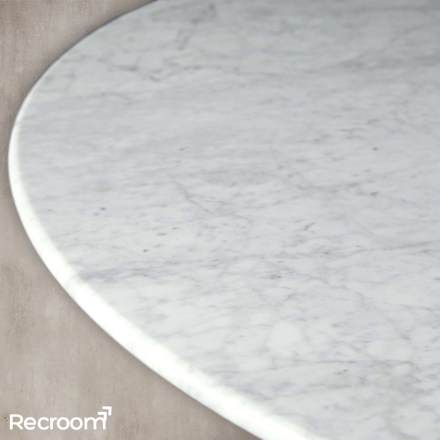 San Germani Round Stone Coffee Table with Clement Base