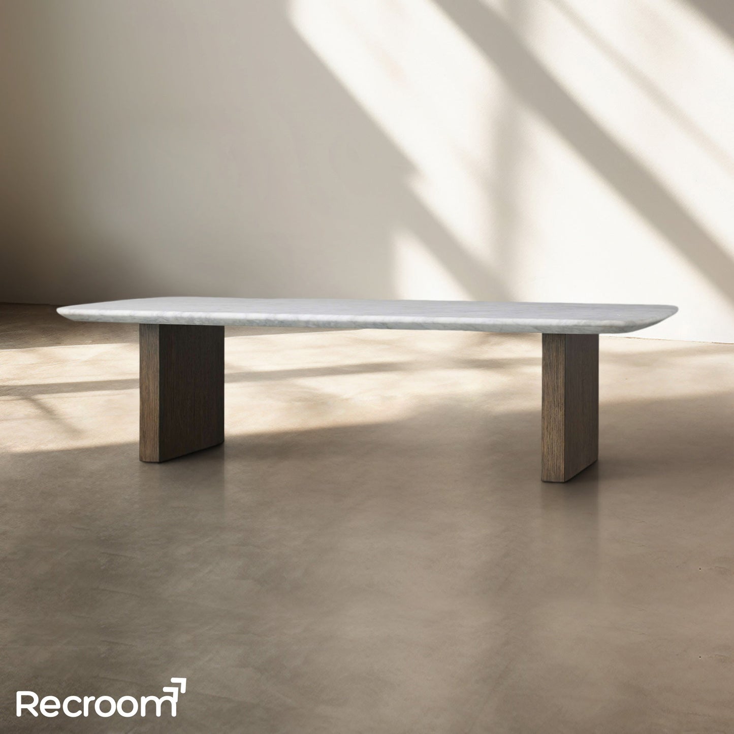 San Germani Stone Coffee Table with Clement Base