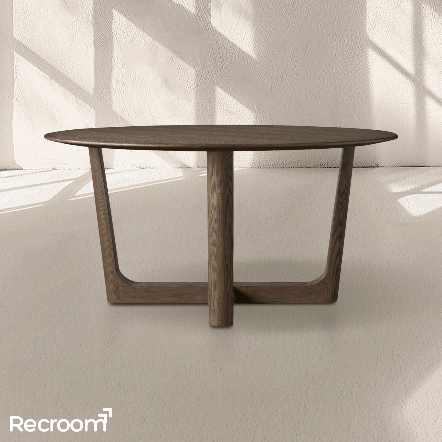 San Germani Round Wood Dining Table with Rennes Base