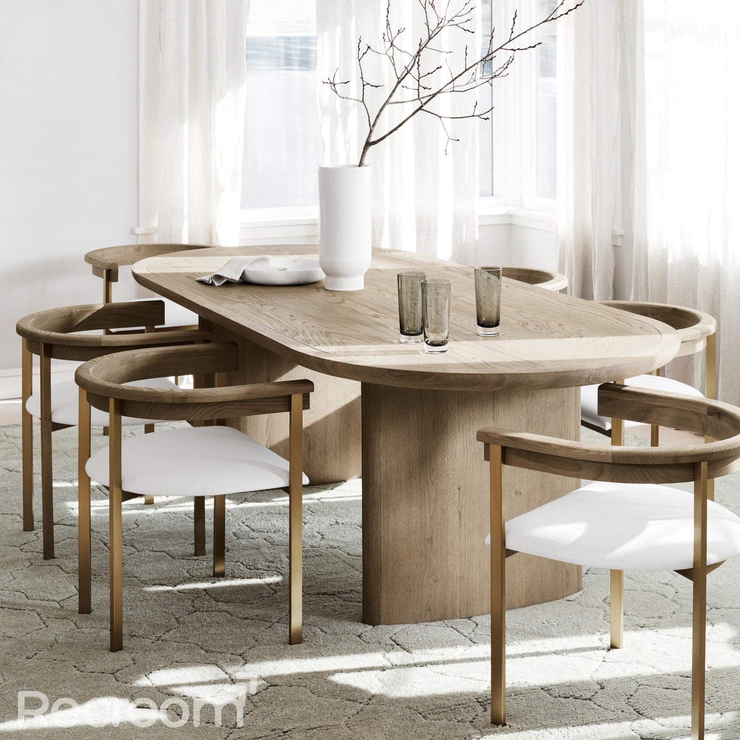 Radva Extendable Oval Dining Table