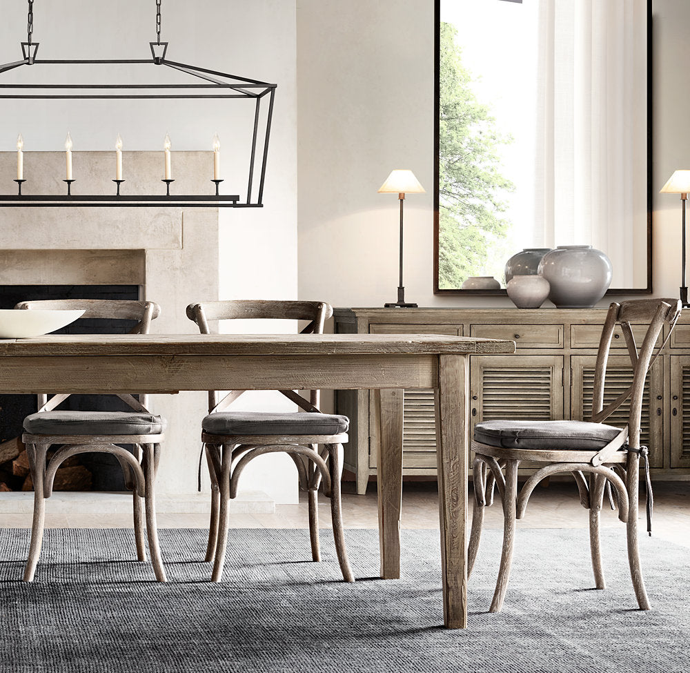 19TH C. ENGLISH OPENWORK RECTANGULAR CHANDELIER 54"